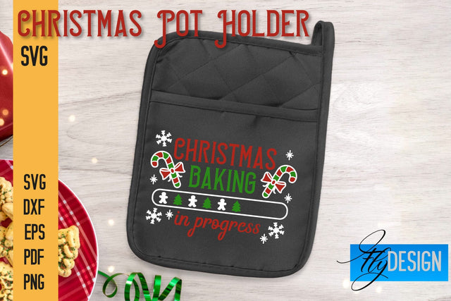 Christmas Pot Holder SVG | Kitchen Quotes Design | Home SVG SVG Fly Design 