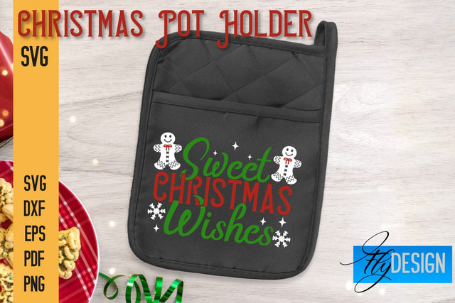 Christmas Pot Holder SVG | Kitchen Quotes Design | Home SVG SVG Fly Design 