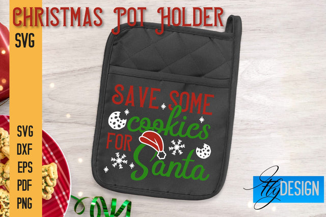 Christmas Pot Holder SVG | Kitchen Quotes Design | Home SVG SVG Fly Design 