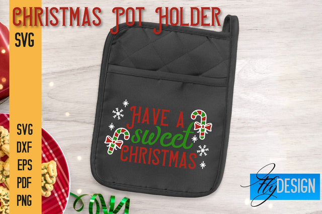 Christmas Pot Holder SVG | Kitchen Quotes Design | Home SVG SVG Fly Design 
