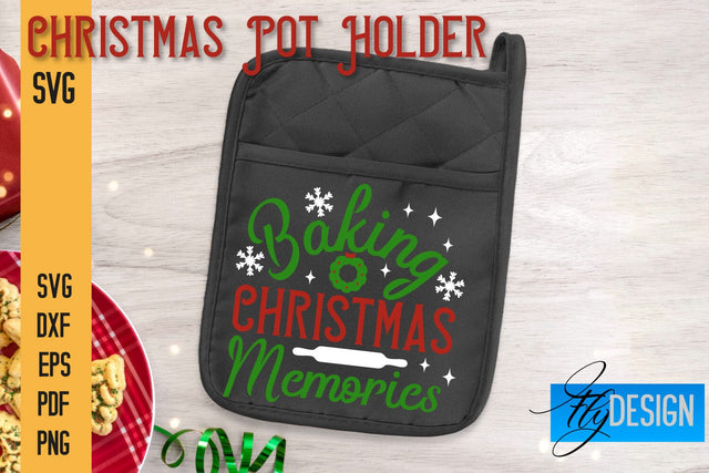 Christmas Pot Holder SVG | Kitchen Quotes Design | Home SVG SVG Fly Design 