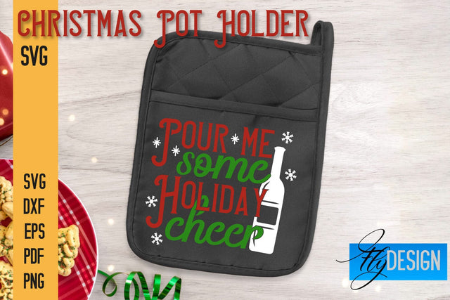 Christmas Pot Holder SVG | Kitchen Quotes Design | Home SVG SVG Fly Design 
