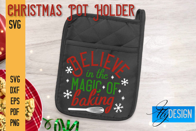 Christmas Pot Holder SVG | Kitchen Quotes Design | Home SVG SVG Fly Design 