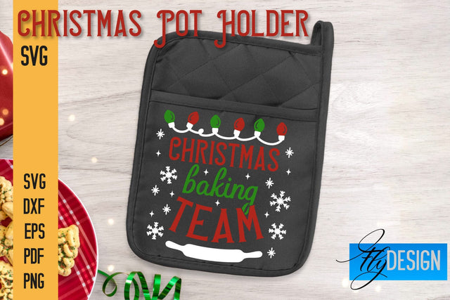 Christmas Pot Holder SVG | Kitchen Quotes Design | Home SVG SVG Fly Design 