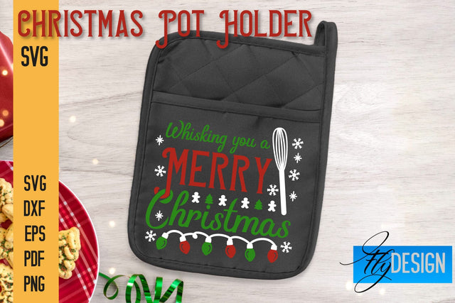 Christmas Pot Holder SVG | Kitchen Quotes Design | Home SVG SVG Fly Design 