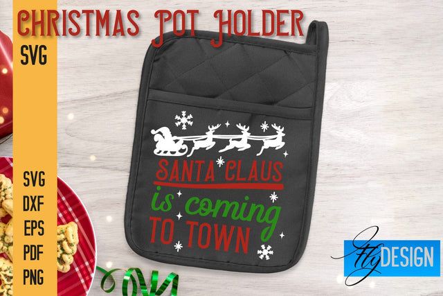 Christmas Pot Holder SVG | Kitchen Quotes Design | Home SVG SVG Fly Design 