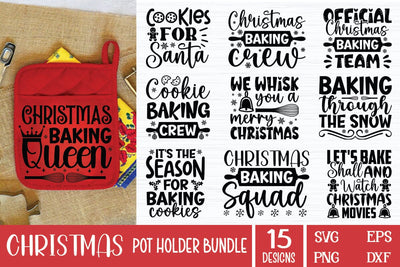 Christmas Pot Holder SVG, Potholder SVG, Christmas SVG Bundle, Christmas Potholders svg, kitchen towel svg SVG etcify 
