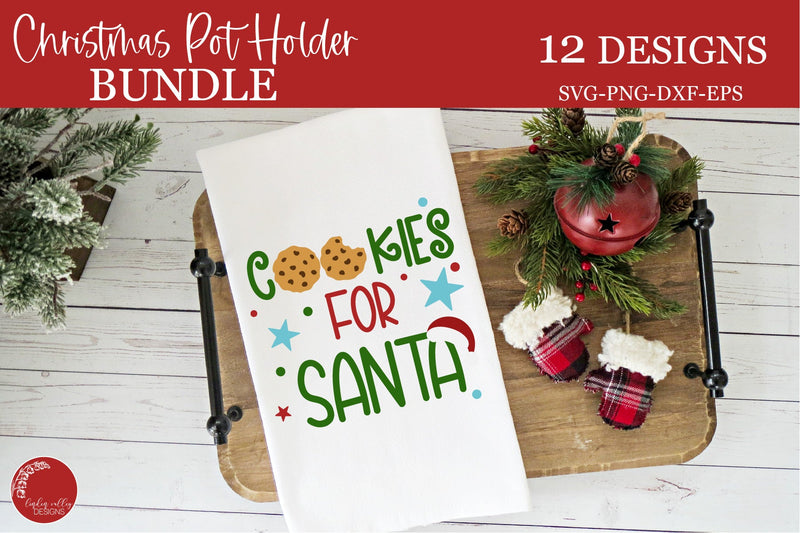 Christmas Potholder Bundle-funny Christmas Svg Bundle - So Fontsy