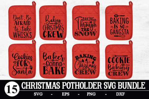 Christmas Potholder SVG Bundle SVG Svgcraft 