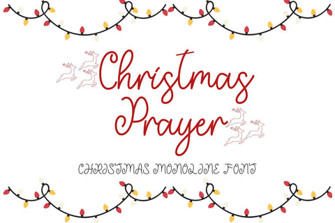 Christmas Prayer Font Prasetya Letter 