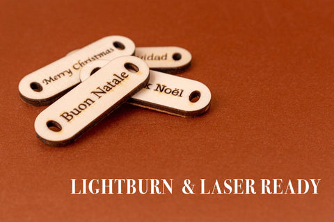 Christmas Present Card Digital Vector File for Laser Cutter. SVG MaramadeLaser 