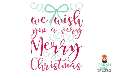 Christmas Present Word Art SVG Sarah Hurley 