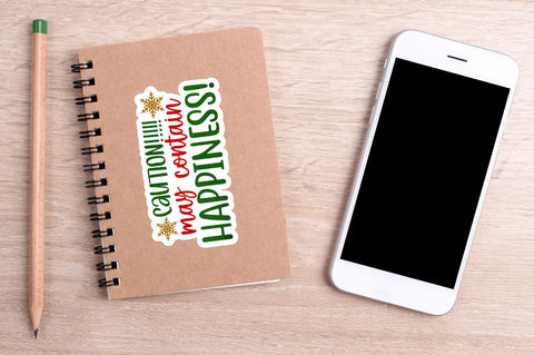 Christmas Printable Stickers PNG Bundle Sublimation Regulrcrative 