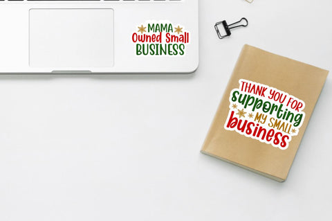 Christmas Printable Stickers PNG Bundle Sublimation Regulrcrative 