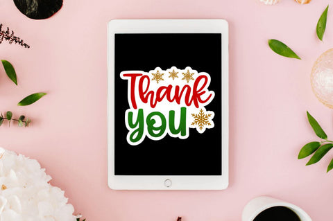 Christmas Printable Stickers PNG Bundle Sublimation Regulrcrative 