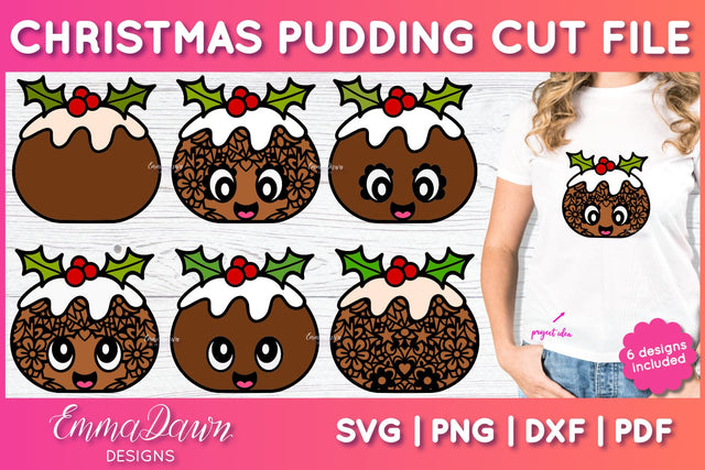 Christmas Pudding SVG Bundle SVG Emma Dawn Designs 