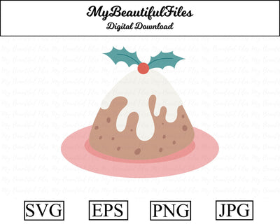 Christmas Pudding SVG MyBeautifulFiles 