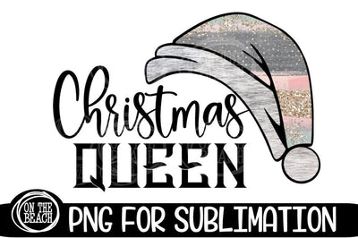 Christmas Queen- Christmas - Pastel Glitter Sublimation Sublimation On the Beach Boutique 