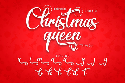 Christmas Queen Font Sakha Design Studio 