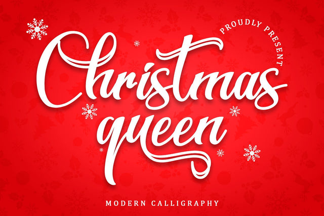 Christmas Queen Font Sakha Design Studio 