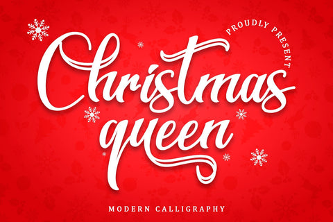Christmas Queen Font Sakha Design Studio 
