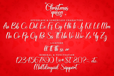 Christmas Queen Font Sakha Design Studio 