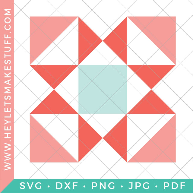 Christmas Quilt Block SVG Hey Let's Make Stuff 