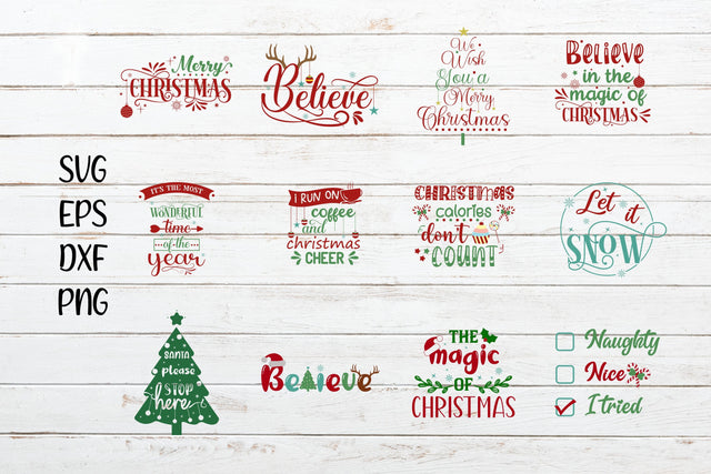 Christmas Quote Svg Bundle SVG SmmrDesign 