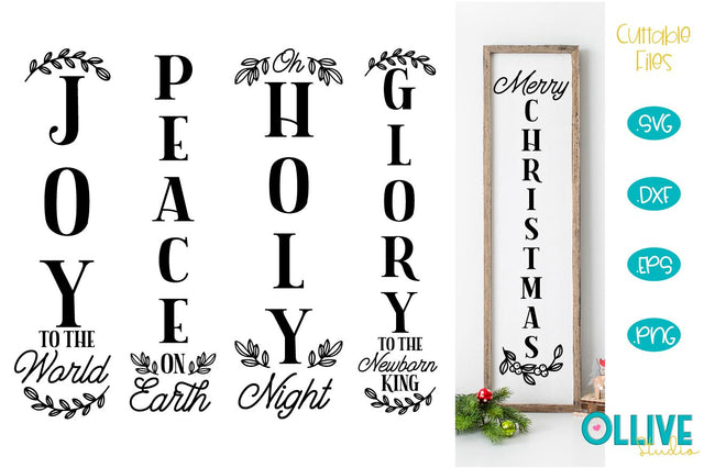 Christmas Quotes Porch Sign Bundle SVG SVG Ollive Studio 
