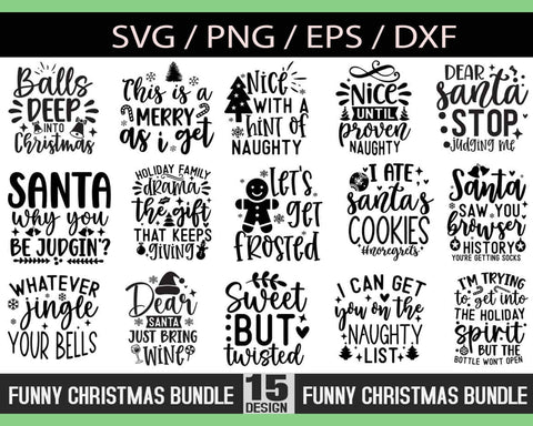 Christmas quotes svg bundle, Christmas svg bundle, Christmas png, Christmas shirt bundle, Svg Christmas bundle SVG etcify 