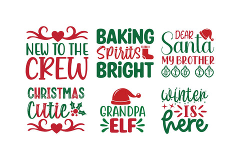 Christmas Quotes Svg bundle SVG DIYCUTTINGFILES 