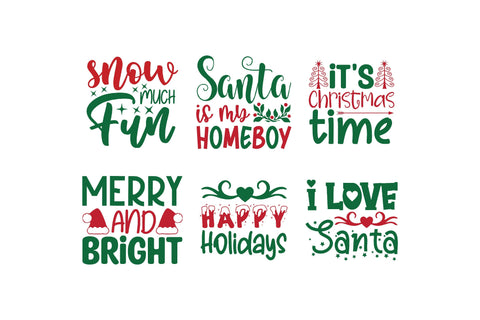 Christmas Quotes Svg bundle SVG DIYCUTTINGFILES 