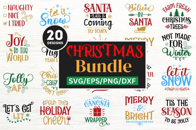 Christmas Quotes SVG bundle SVG SH_Tee store 