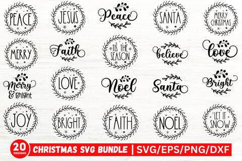 Christmas Quotes SVG bundle SVG SH_Tee store 