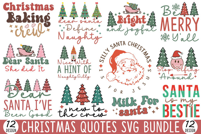 Christmas Quotes SVG Bundle SVG SVGista 