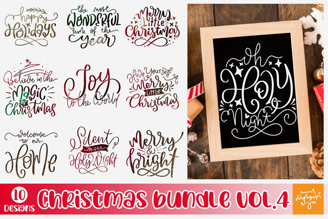 Christmas Quotes SVG Bundle Vol 4 SVG dapiyupi store 