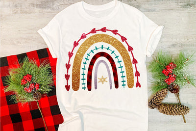 Christmas Rainbow Sublimation Design Sublimation Happy Printables Club 