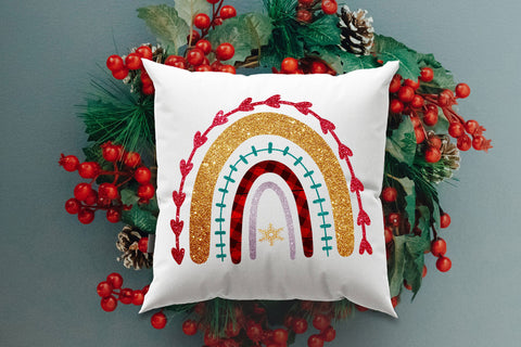 Christmas Rainbow Sublimation Design | VIP Extended Use License Sublimation So_Fontsy_VIP 