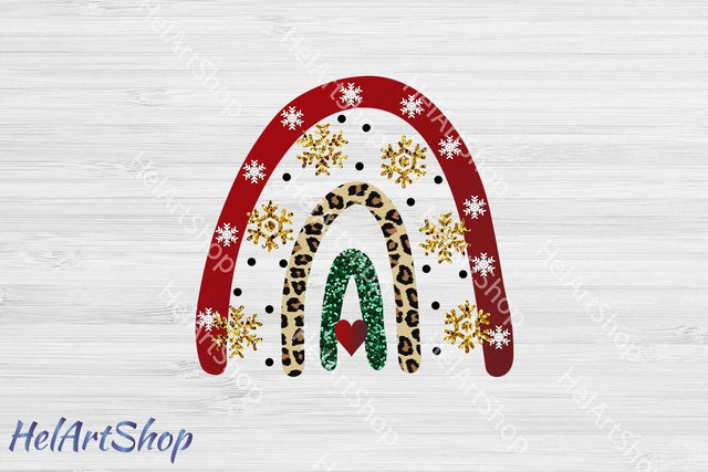 Christmas rainbow Sublimation PNG Sublimation _HelArtShop_ 
