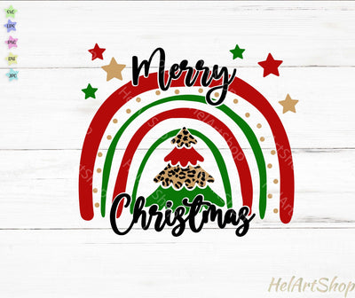 Christmas Rainbow Svg SVG _HelArtShop_ 