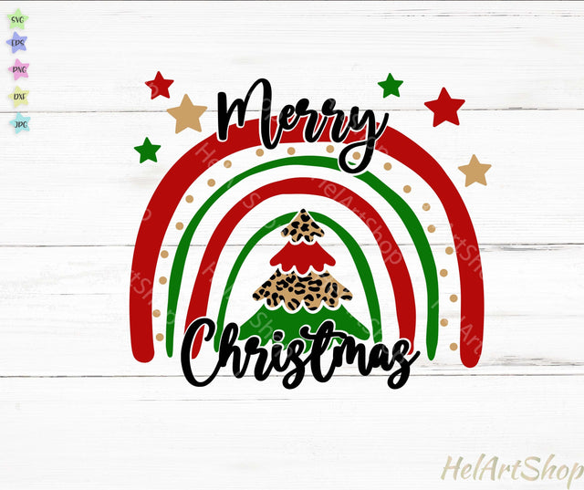 Christmas Rainbow Svg SVG _HelArtShop_ 