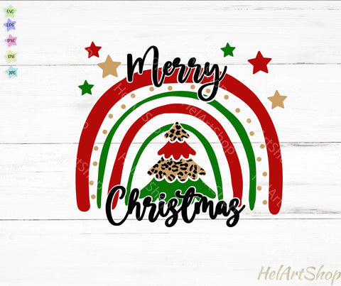 Christmas Rainbow Svg SVG _HelArtShop_ 