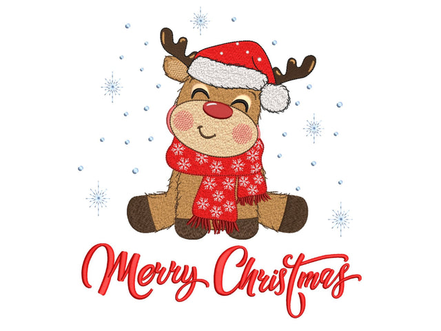 Christmas Reindeer Embroidery Design Embroidery/Applique DESIGNS Nino Nadaraia 