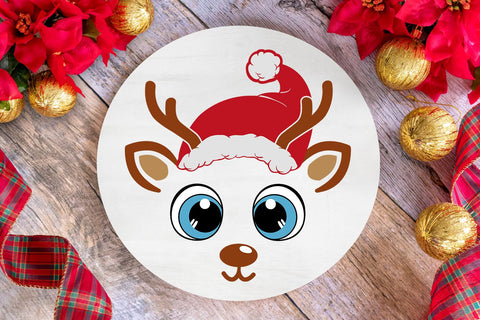Christmas Reindeer Faces SVG Pack SVG Feya's Fonts and Crafts 