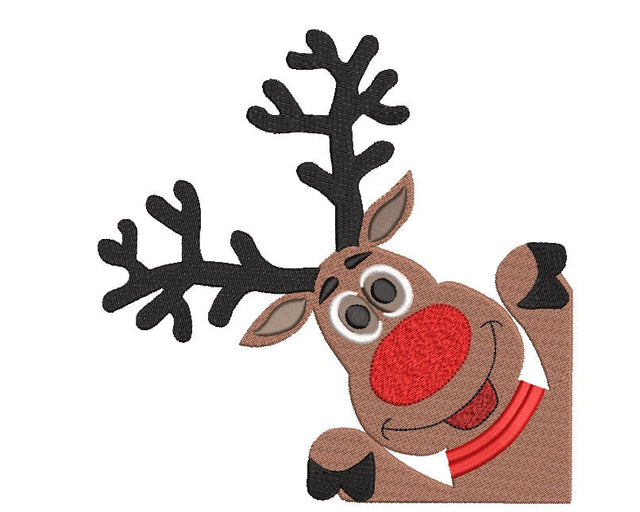 Christmas Reindeer Machine Embroidery Design Embroidery/Applique DESIGNS Canada Embroidery 