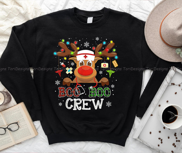 Christmas Reindeer Nurse Buffalo Plaid PNG Sublimation Design Download Sublimation ToriDesigns 