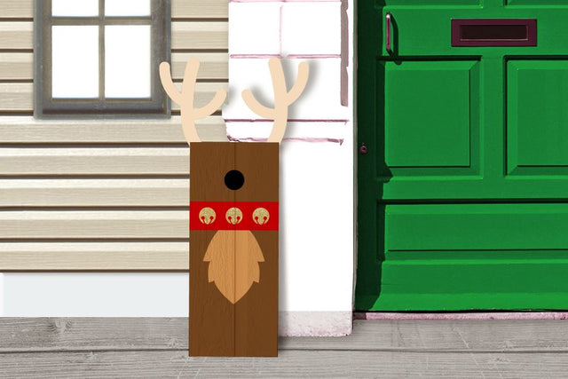 Christmas Reindeer Porch Sign SVG Risa Rocks It 