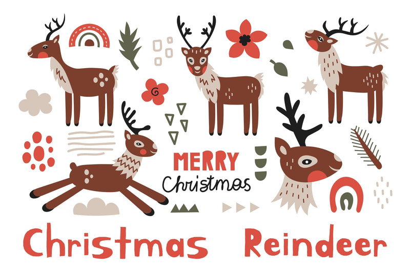 Christmas Reindeer Sublimation Rin Green 