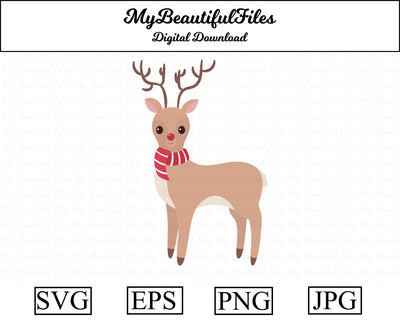 Christmas Reindeer SVG MyBeautifulFiles 