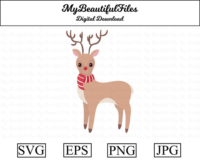Christmas Reindeer SVG MyBeautifulFiles 